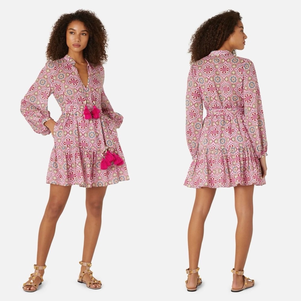 Hester Bly Troia Shell Mini Dress With Shell Tassel Belt